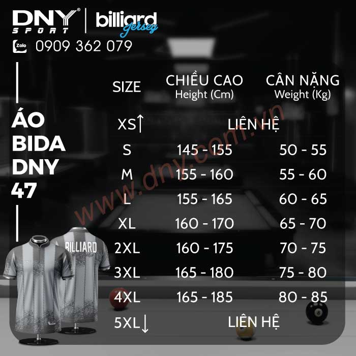 MẪU ÁO BIDA THIẾT KẾ THEO YÊU CẦU | DNY-BIDA2606200047