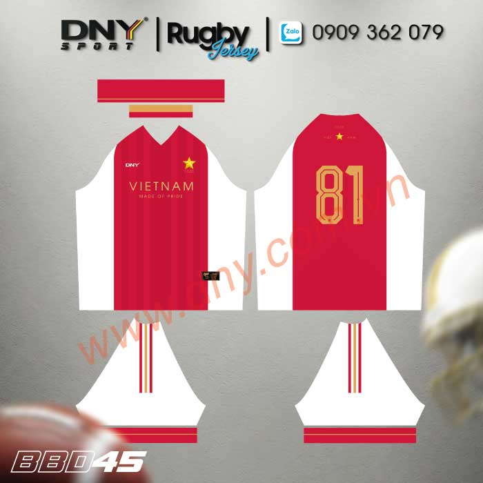 MẪU ÁO BÓNG BẦU DỤC THIẾT KẾ THEO YÊU CẦU | DNY-BBD2608130045