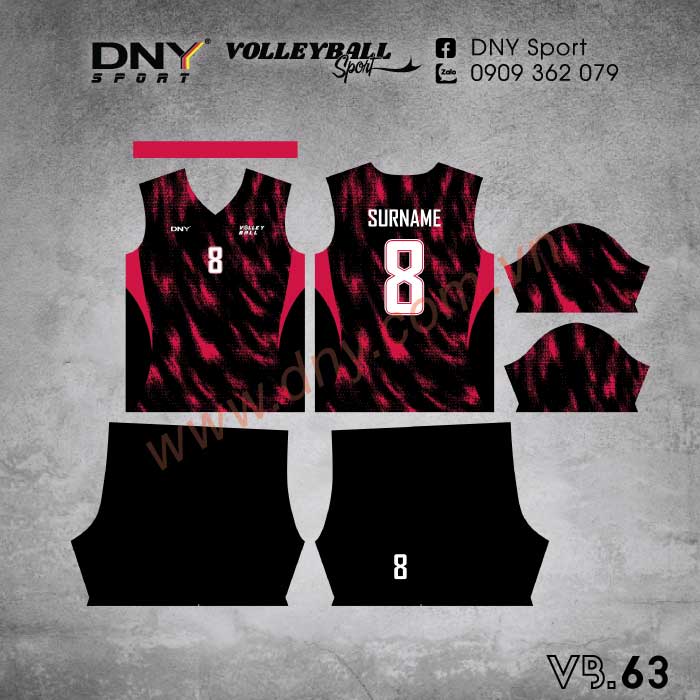 MẪU ÁO BÓNG CHUYỀN THIẾT KẾ THEO YÊU CẦU | DNY-VB2609230063