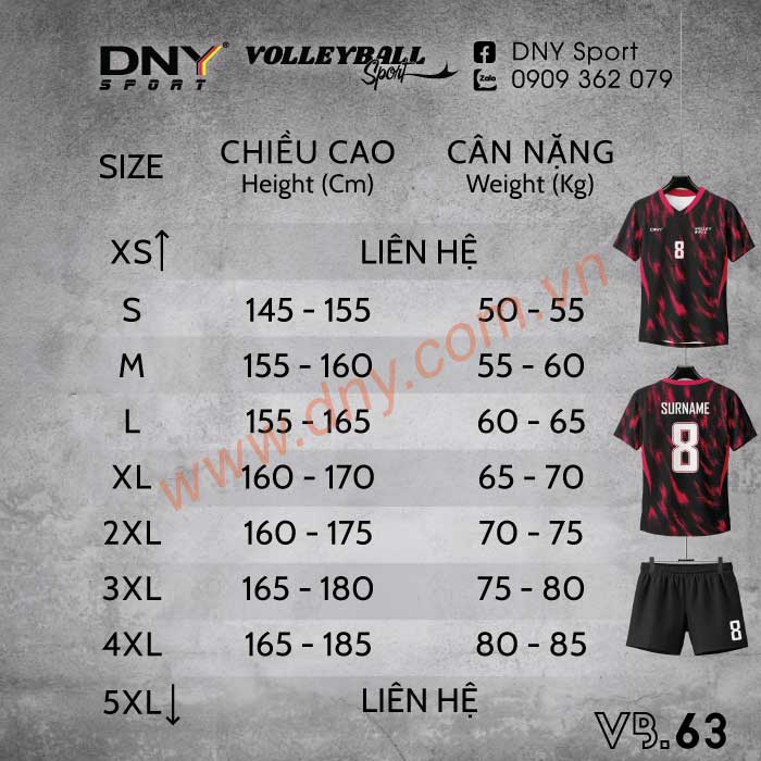 MẪU ÁO BÓNG CHUYỀN THIẾT KẾ THEO YÊU CẦU | DNY-VB2609230063