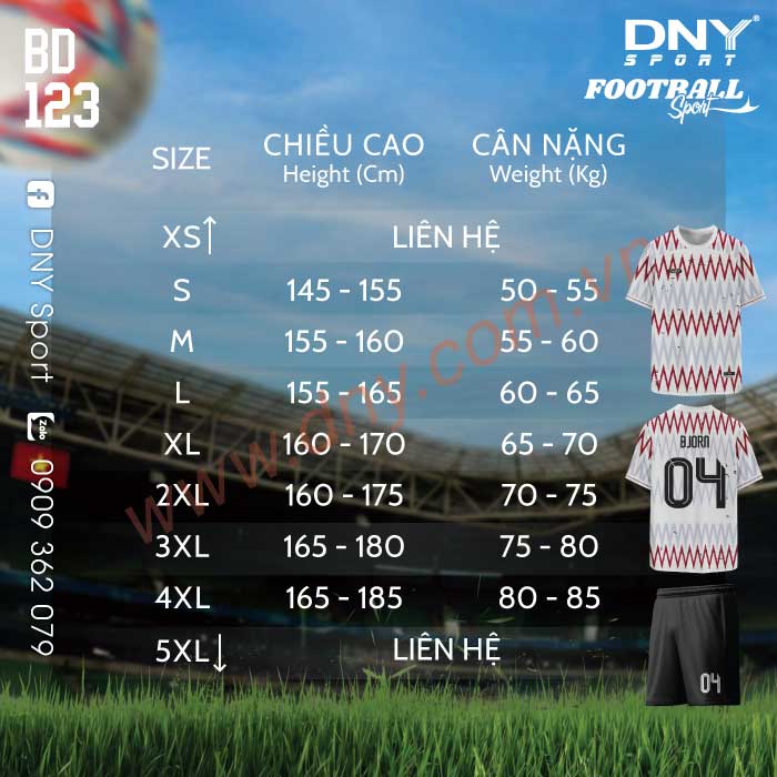 ÁO BÓNG ĐÁ TỰ THIẾT KẾ | DNY 2604140123