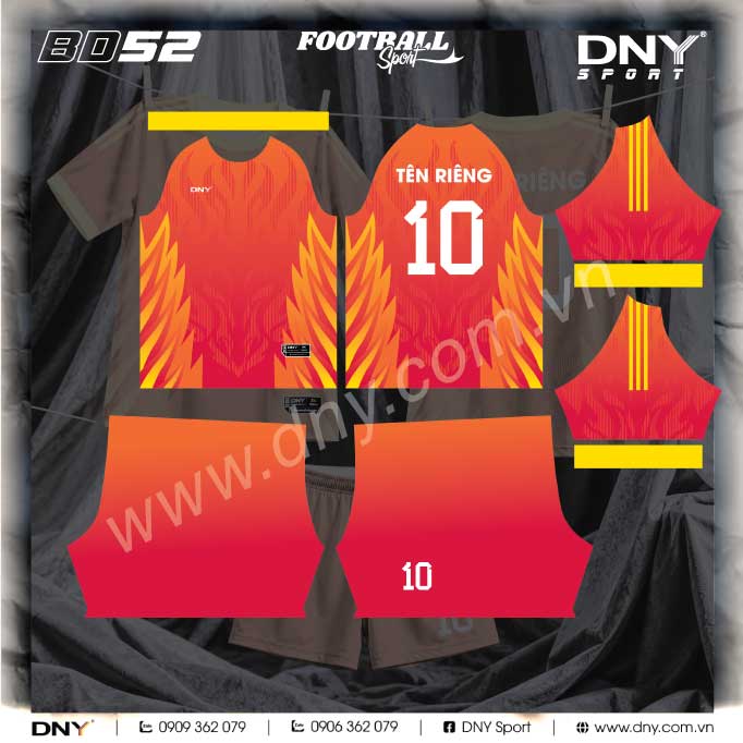 ÁO BÓNG ĐÁ TỰ THIẾT KẾ | DNY – 2610230150
