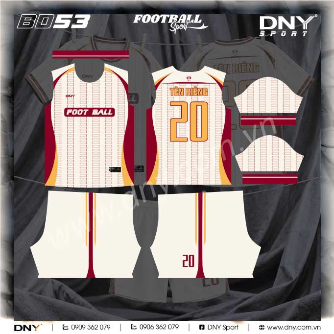 ÁO BÓNG ĐÁ TỰ THIẾT KẾ | DNY – 2610220153