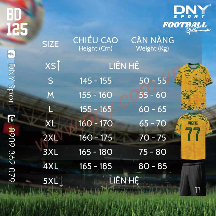 ÁO BÓNG ĐÁ TỰ THIẾT KẾ | DNY 2604140125