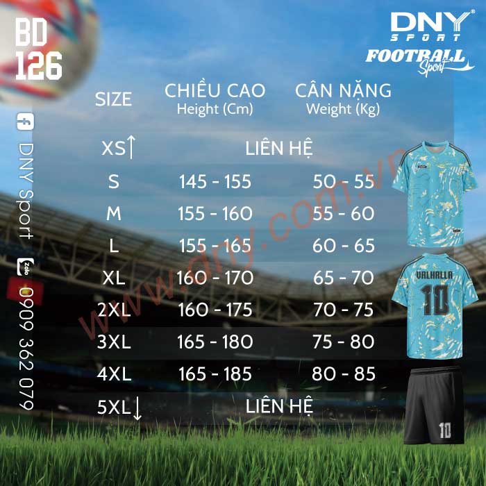 ÁO BÓNG ĐÁ TỰ THIẾT KẾ | DNY 2604140126