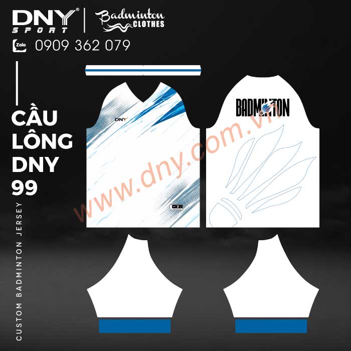 MẪU ÁO CẦU LÔNG THIẾT KẾ THEO YÊU CẦU | DNY-CL2606080099