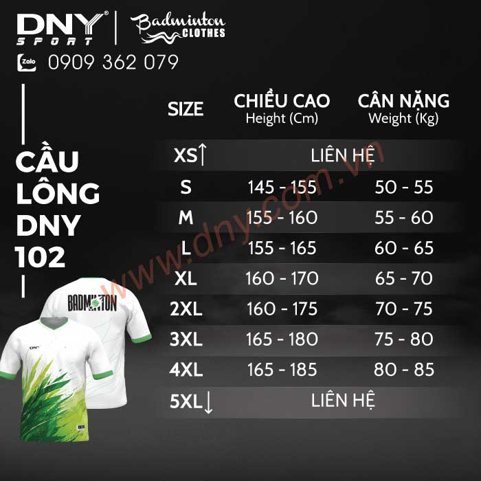 MẪU ÁO CẦU LÔNG THIẾT KẾ THEO YÊU CẦU | DNY-CL2606080102