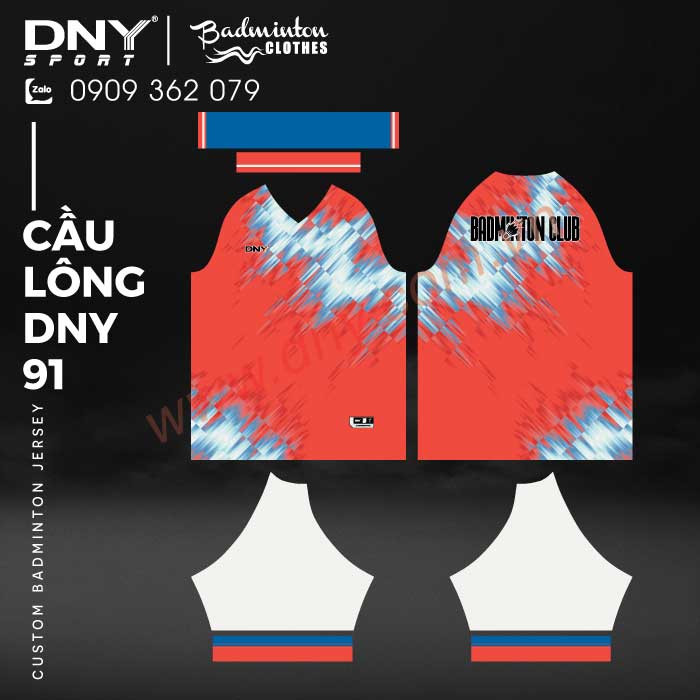 MẪU ÁO CẦU LÔNG THIẾT KẾ THEO YÊU CẦU | DNY-CL2603270091