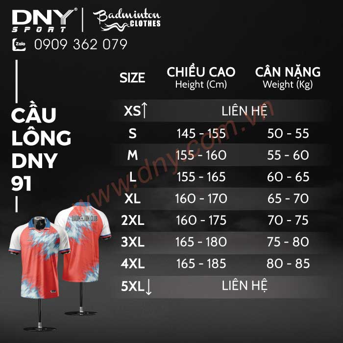 MẪU ÁO CẦU LÔNG THIẾT KẾ THEO YÊU CẦU | DNY-CL2603270091