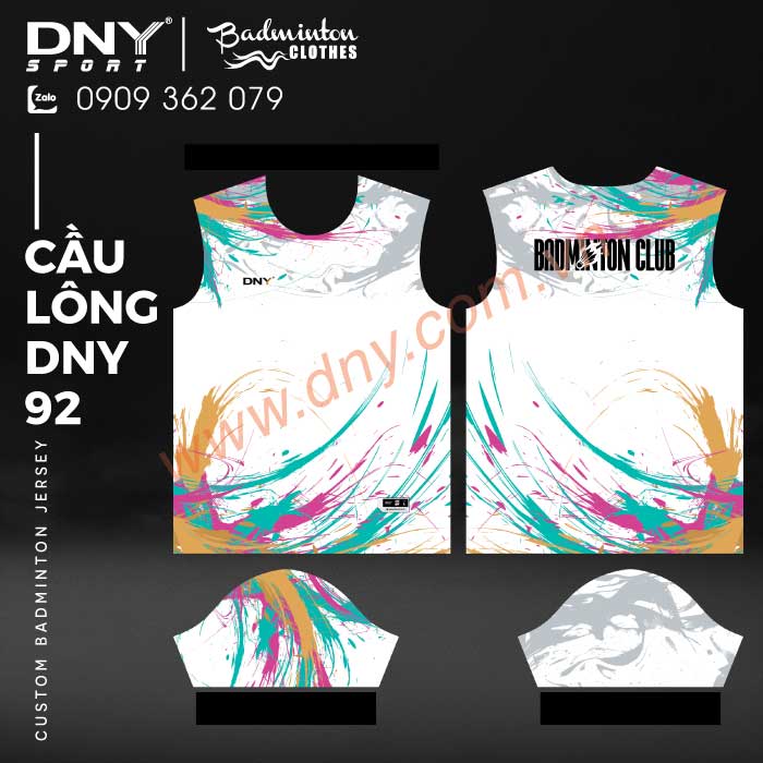 MẪU ÁO CẦU LÔNG THIẾT KẾ THEO YÊU CẦU | DNY-CL2603270092