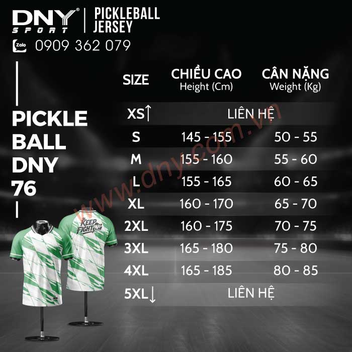 ÁO PICKLEBALL THIẾT KẾ THEO YÊU CẦU | DNY-PB2603310076