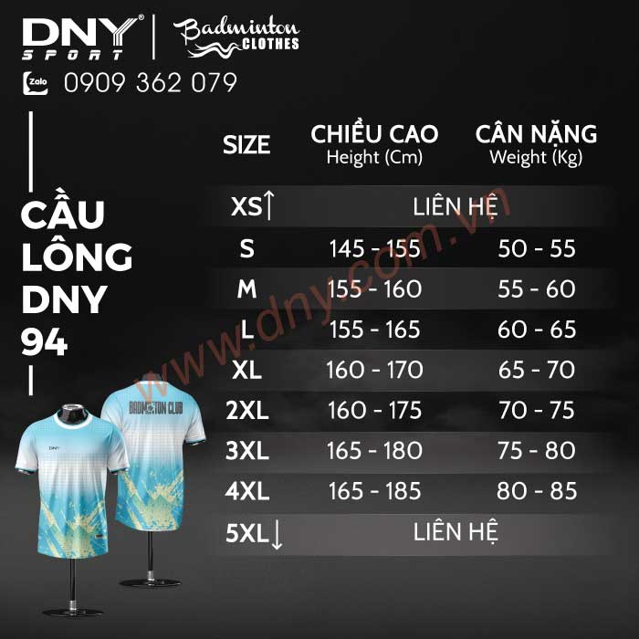 MẪU ÁO CẦU LÔNG THIẾT KẾ THEO YÊU CẦU | DNY-CL2603270094