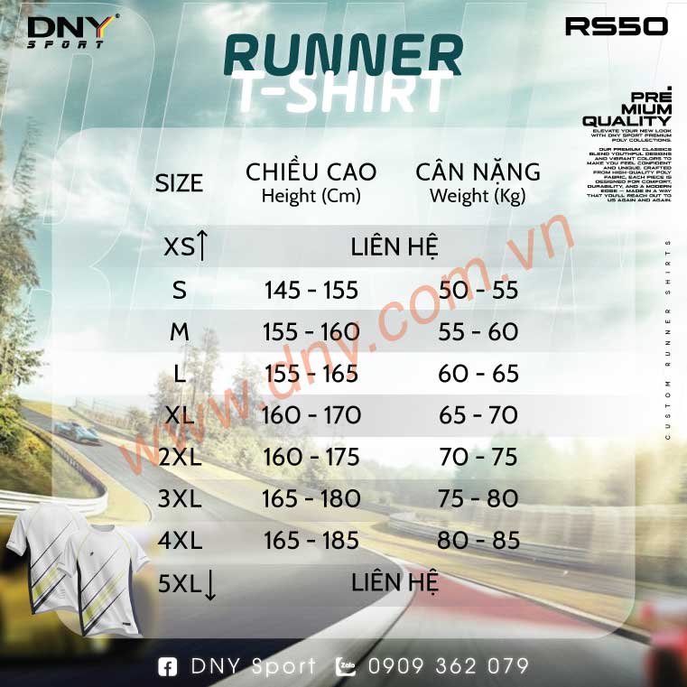 MẪU ÁO CHẠY BỘ THIẾT KẾ THEO YÊU CẦU | DNY-RS2607040050