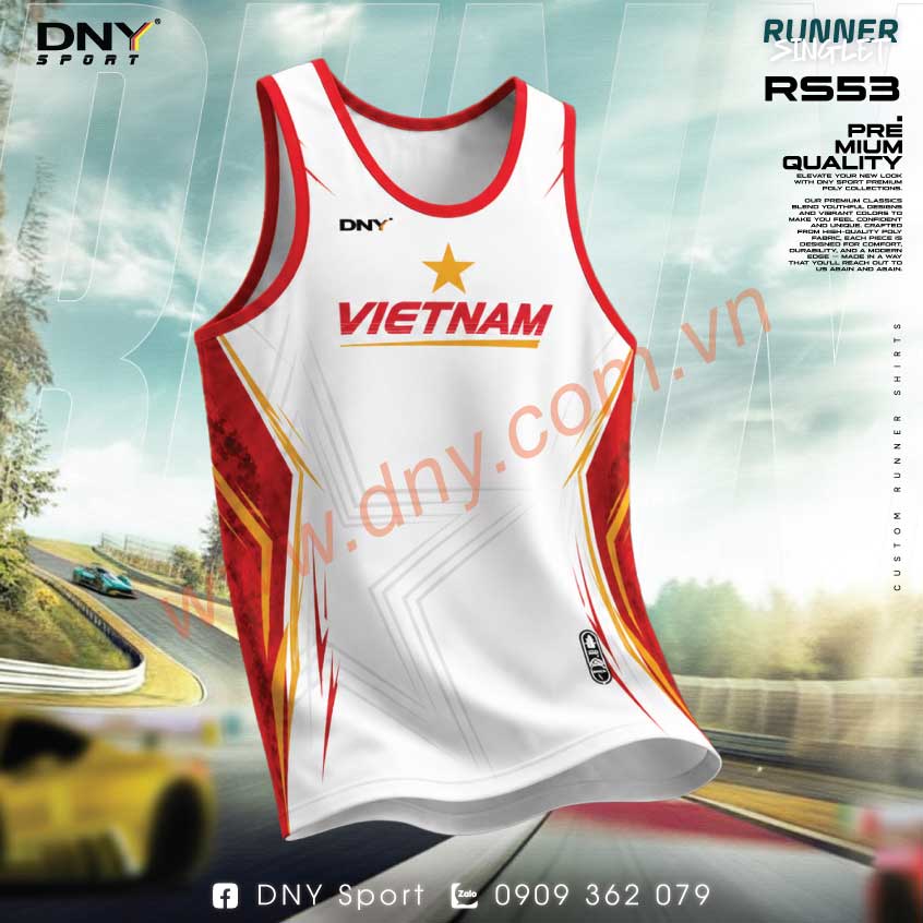 MẪU ÁO CHẠY BỘ THIẾT KẾ THEO YÊU CẦU | DNY-RS2608030053