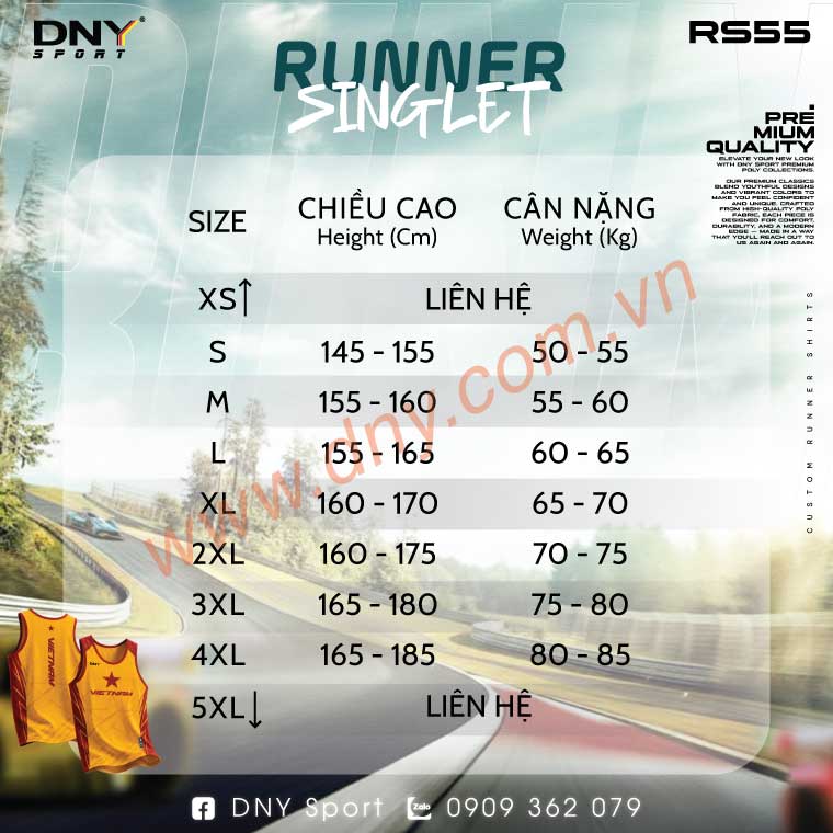 MẪU ÁO CHẠY BỘ THIẾT KẾ THEO YÊU CẦU | DNY-RS2608030055