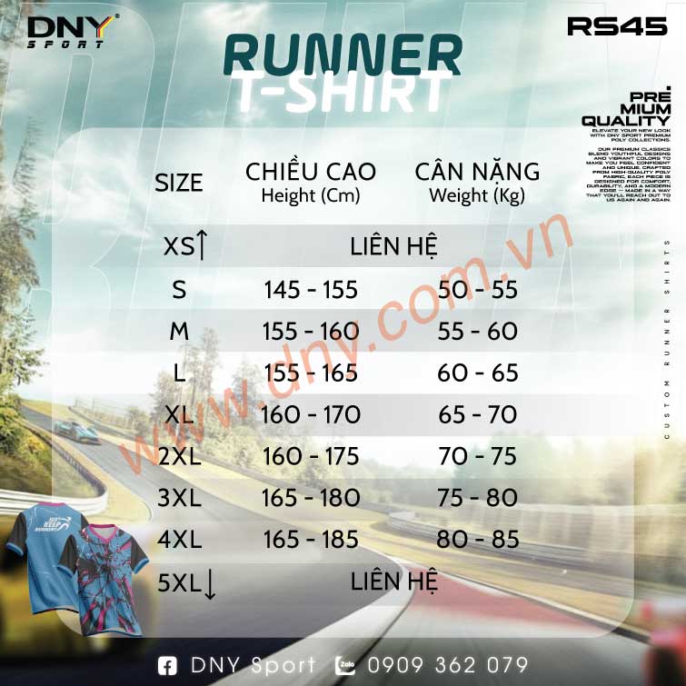 MẪU ÁO CHẠY BỘ THIẾT KẾ THEO YÊU CẦU | DNY-RS2605070045