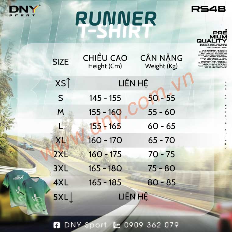 MẪU ÁO CHẠY BỘ THIẾT KẾ THEO YÊU CẦU | DNY-RS2605070048