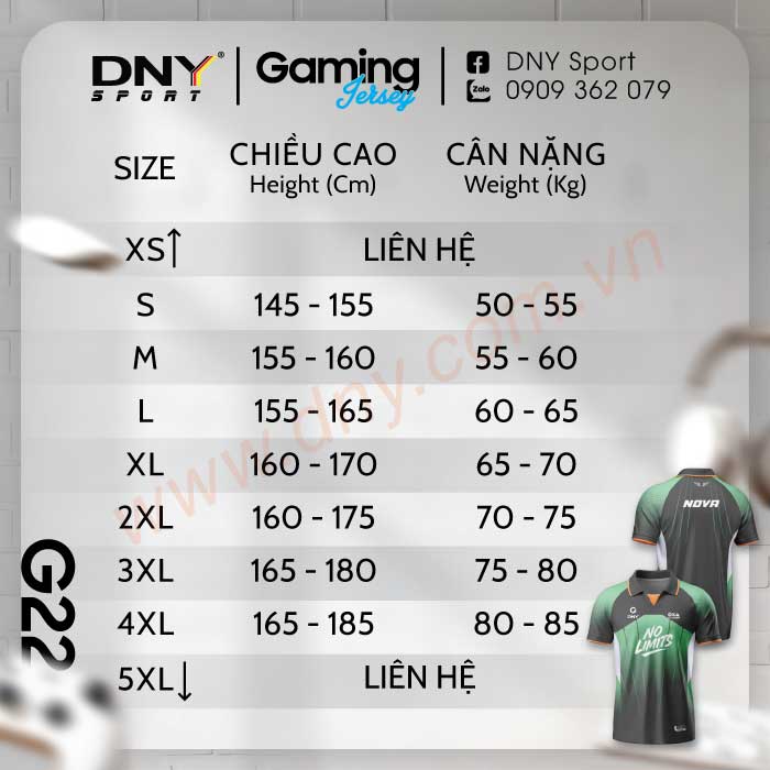 MẪU ÁO GAME THỦ THIẾT KẾ THEO YÊU CẦU | DNY-ES2605160022