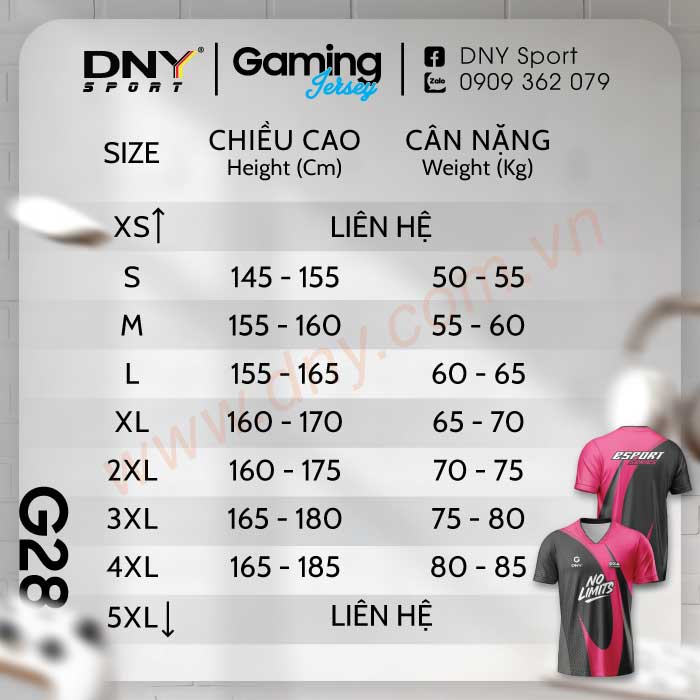 MẪU ÁO GAME THỦ THIẾT KẾ THEO YÊU CẦU | DNY-ES2607170028