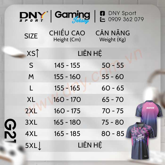 MẪU ÁO GAME THỦ THIẾT KẾ THEO YÊU CẦU | DNY-ES2605160021