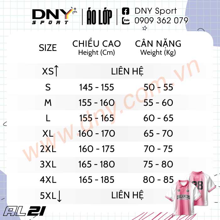 MẪU ĐỒNG PHỤC ÁO LỚP THIẾT KẾ THEO YÊU CẦU | DNY-AL2606050021