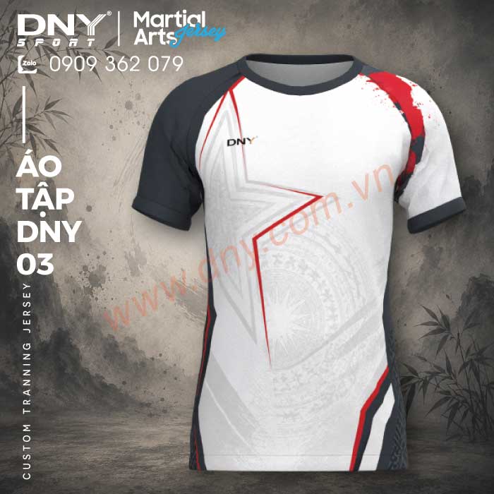 MẪU ÁO TẬP VÕ THIẾT KẾ THEO YÊU CẦU | DNY ATV2608190003