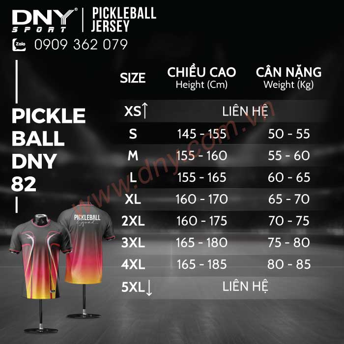 ÁO PICKLEBALL THIẾT KẾ THEO YÊU CẦU | DNY-PB2603310082