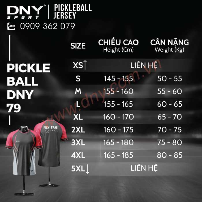 ÁO PICKLEBALL THIẾT KẾ THEO YÊU CẦU | DNY-PB2603310079