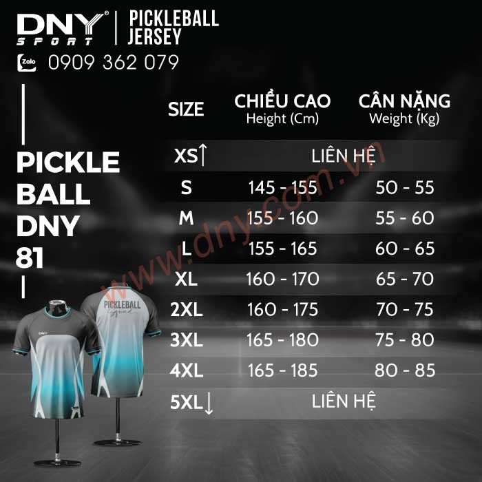 ÁO PICKLEBALL THIẾT KẾ THEO YÊU CẦU | DNY-PB2603310081