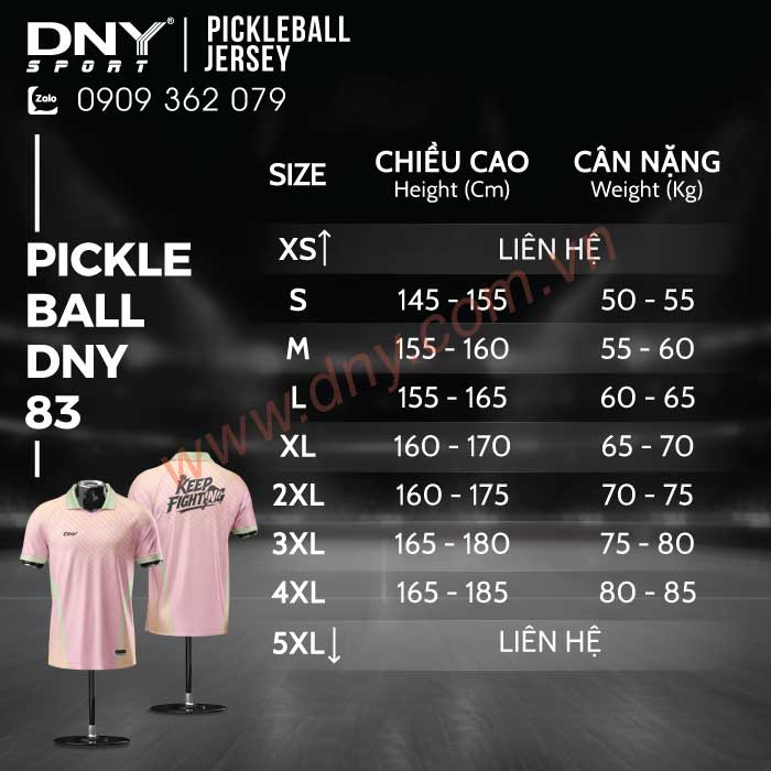 ÁO PICKLEBALL THIẾT KẾ THEO YÊU CẦU | DNY-PB2607020083