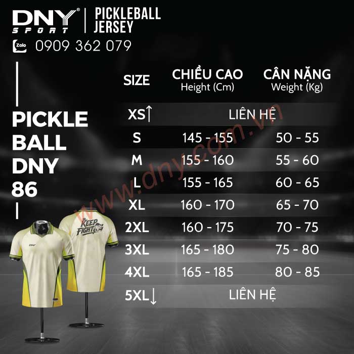 ÁO PICKLEBALL THIẾT KẾ THEO YÊU CẦU | DNY-PB2607020086