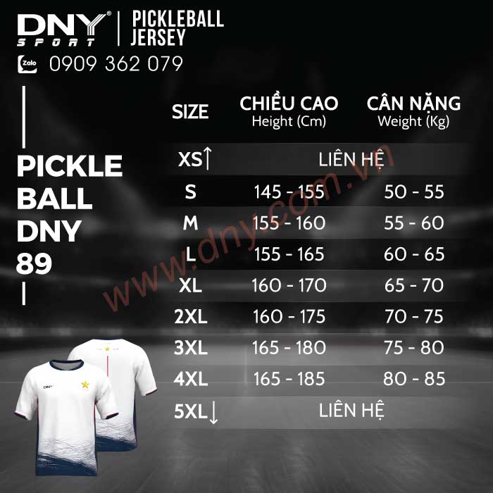 ÁO PICKLEBALL THIẾT KẾ THEO YÊU CẦU | DNY-PB2608280089