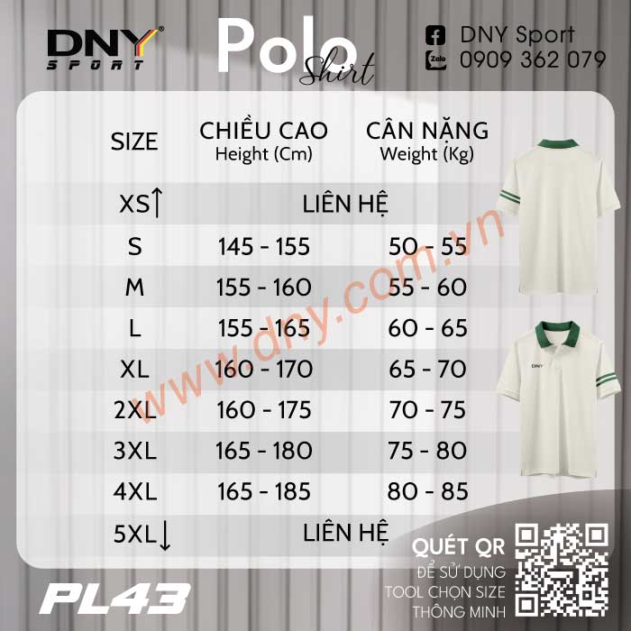 MẪU ÁO POLO THIẾT KẾ THEO YÊU CẦU | DNY-PL2604030043
