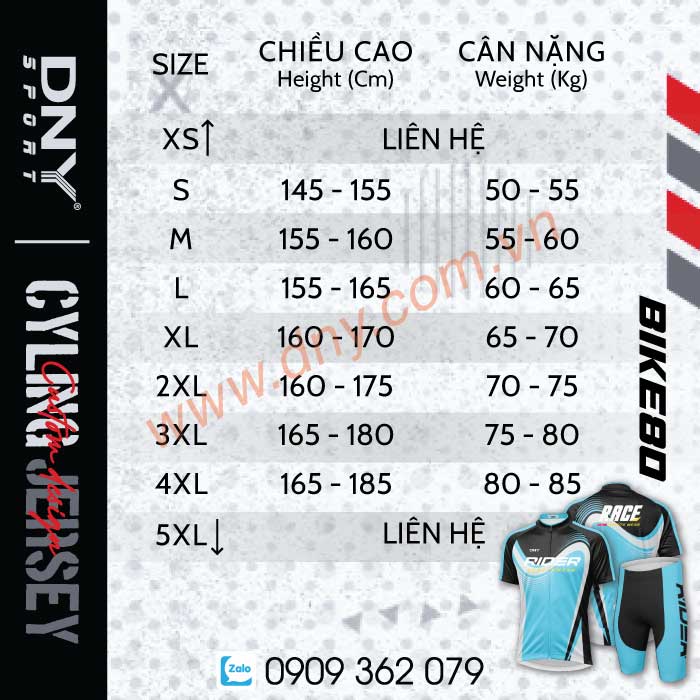 MẪU ÁO XE ĐẠP THIẾT KẾ THEO YÊU CẦU | DNY BIKE-2605180080
