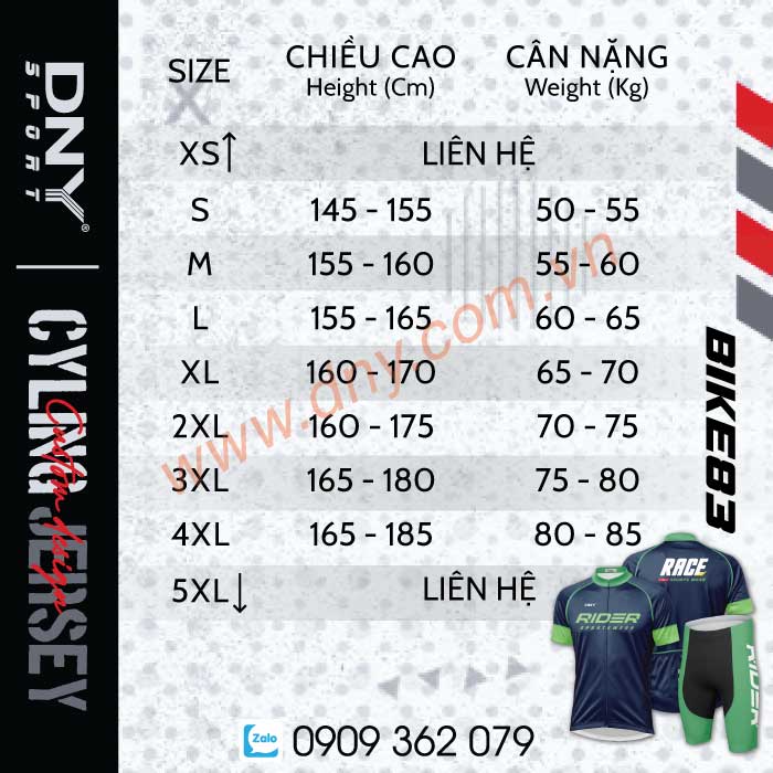 MẪU ÁO XE ĐẠP THIẾT KẾ THEO YÊU CẦU | DNY BIKE-2606180083