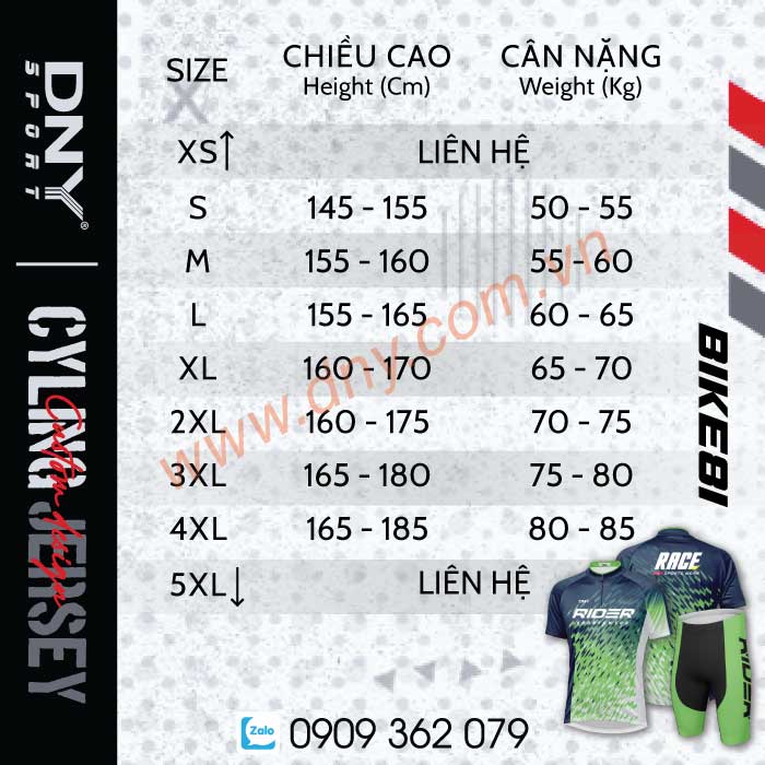 MẪU ÁO XE ĐẠP THIẾT KẾ THEO YÊU CẦU | DNY BIKE-2605180081