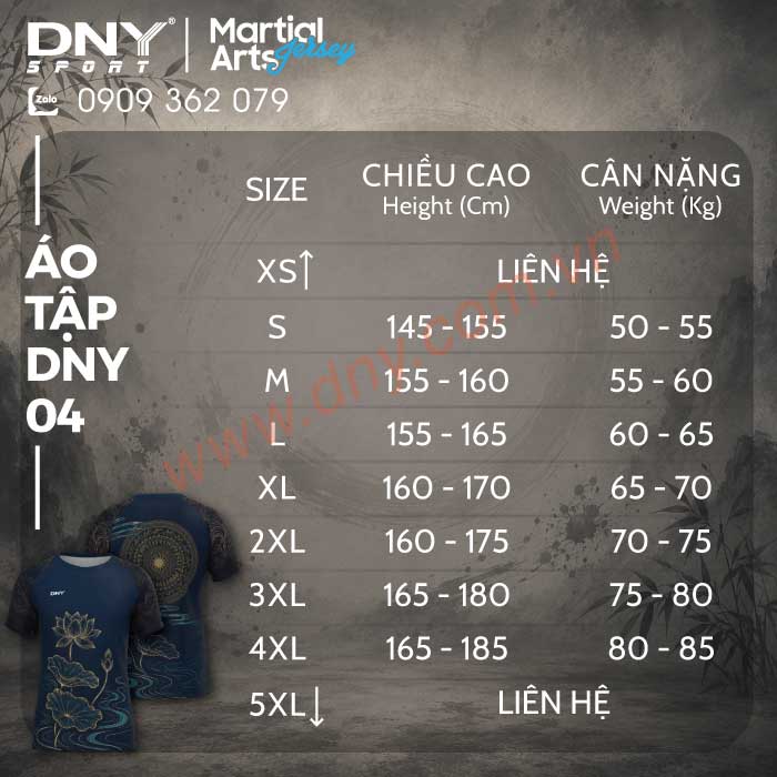 MẪU ÁO TẬP VÕ THIẾT KẾ THEO YÊU CẦU | DNY ATV2608190004