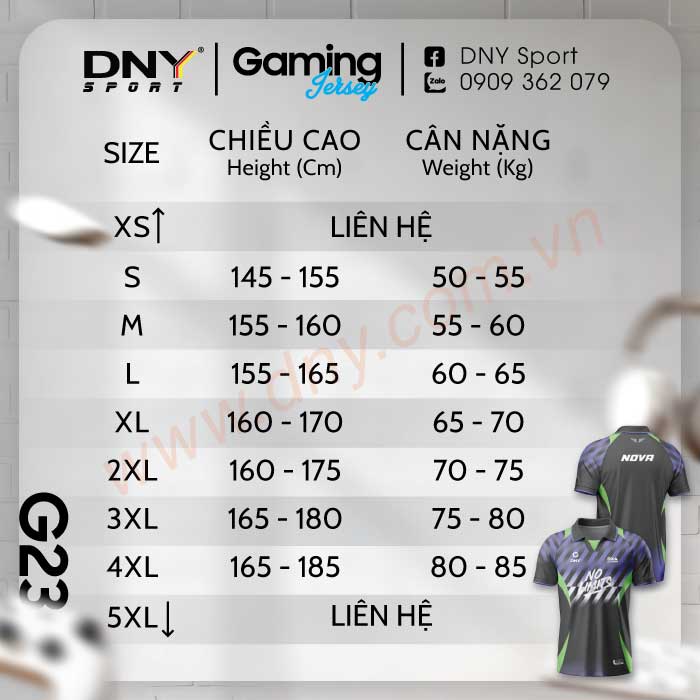 MẪU ÁO GAME THỦ THIẾT KẾ THEO YÊU CẦU | DNY-ES2605160023