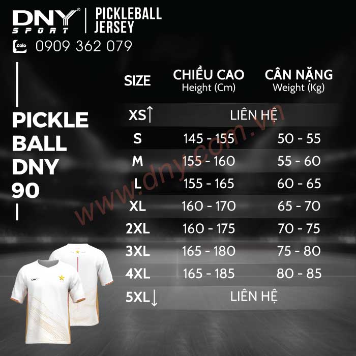 ÁO PICKLEBALL THIẾT KẾ THEO YÊU CẦU | DNY-PB2608280090