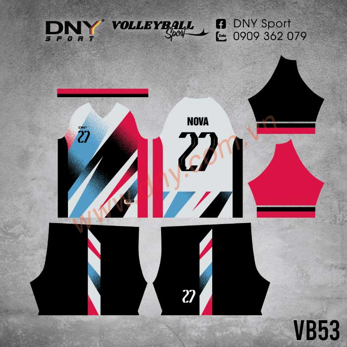 MẪU ÁO BÓNG CHUYỀN THIẾT KẾ THEO YÊU CẦU | DNY-VB2605140053