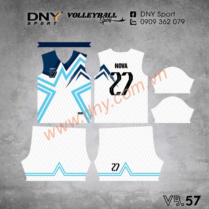 MẪU ÁO BÓNG CHUYỀN THIẾT KẾ THEO YÊU CẦU | DNY-VB2607230057