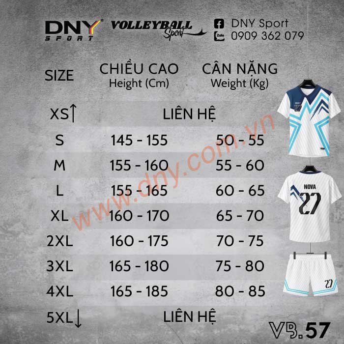 MẪU ÁO BÓNG CHUYỀN THIẾT KẾ THEO YÊU CẦU | DNY-VB2607230057