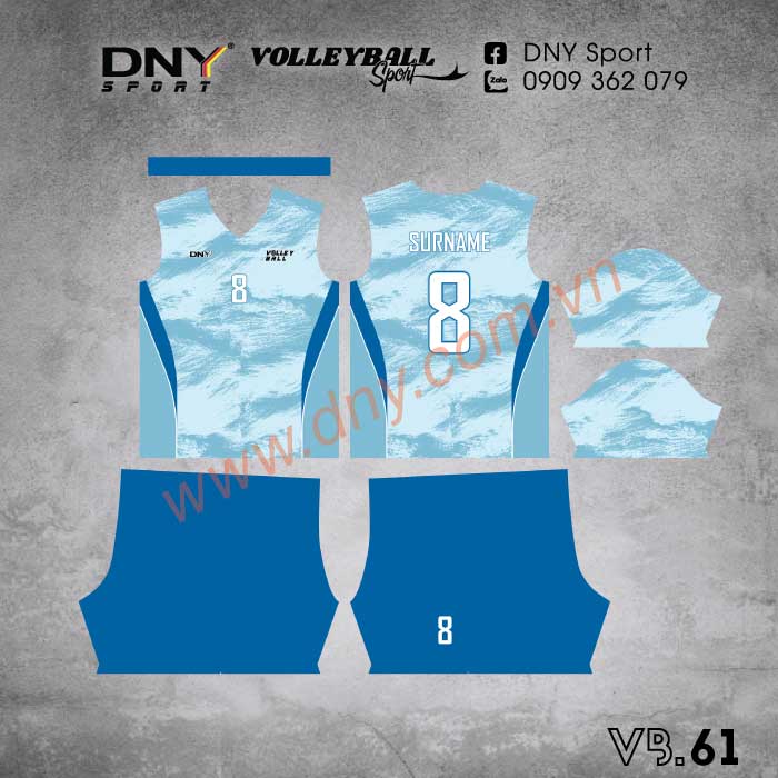 MẪU ÁO BÓNG CHUYỀN THIẾT KẾ THEO YÊU CẦU | DNY-VB2609230061