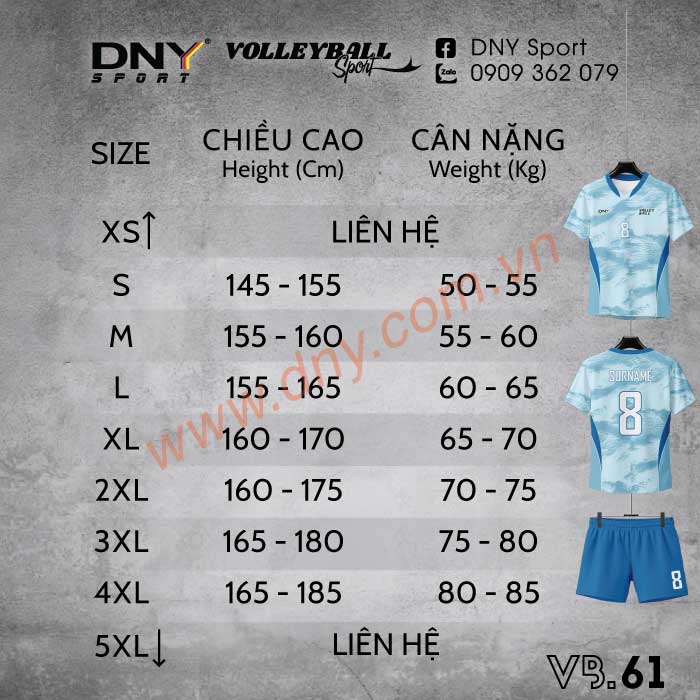 MẪU ÁO BÓNG CHUYỀN THIẾT KẾ THEO YÊU CẦU | DNY-VB2609230061
