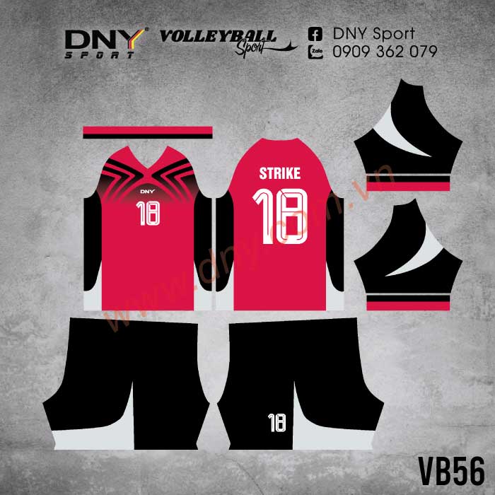 MẪU ÁO BÓNG CHUYỀN THIẾT KẾ THEO YÊU CẦU | DNY-VB2605140056