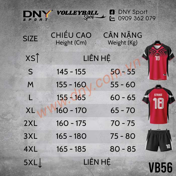 MẪU ÁO BÓNG CHUYỀN THIẾT KẾ THEO YÊU CẦU | DNY-VB2605140056