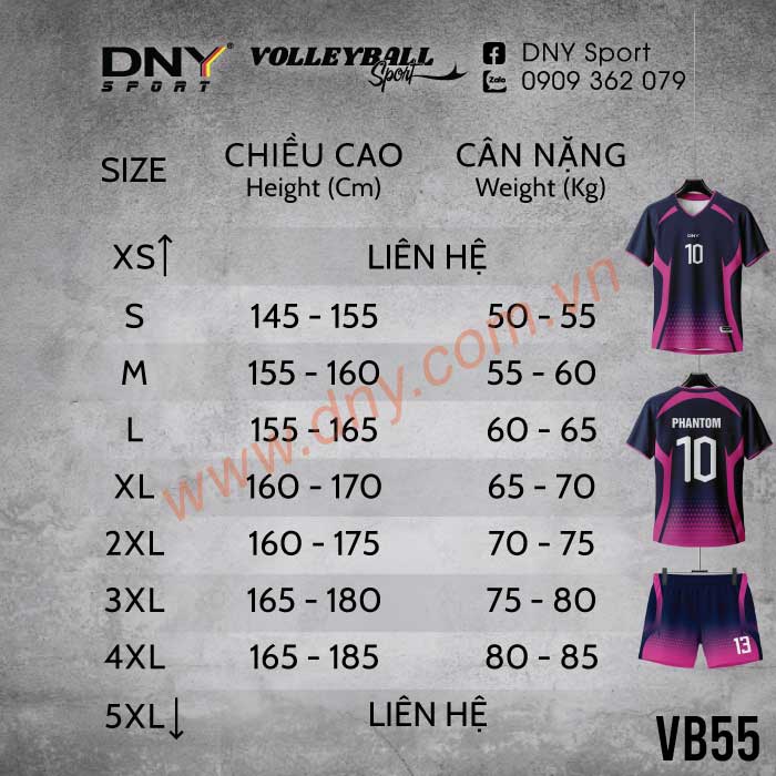 MẪU ÁO BÓNG CHUYỀN THIẾT KẾ THEO YÊU CẦU | DNY-VB2605140055