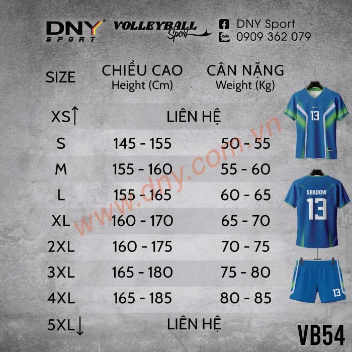 MẪU ÁO BÓNG CHUYỀN THIẾT KẾ THEO YÊU CẦU | DNY-VB2605140054