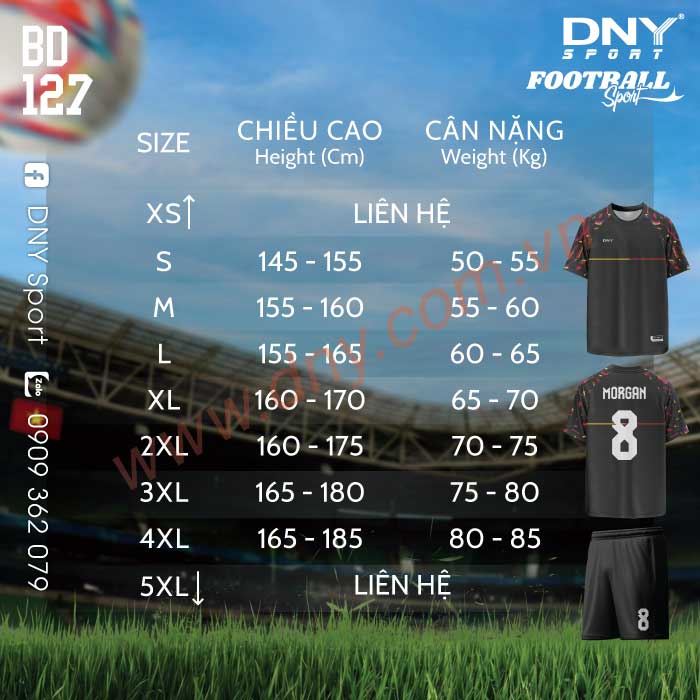 ÁO BÓNG ĐÁ TỰ THIẾT KẾ | DNY 2605060127
