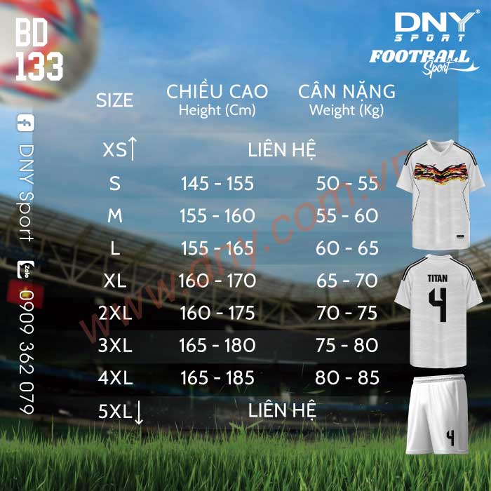ÁO BÓNG ĐÁ TỰ THIẾT KẾ | DNY 2605110133